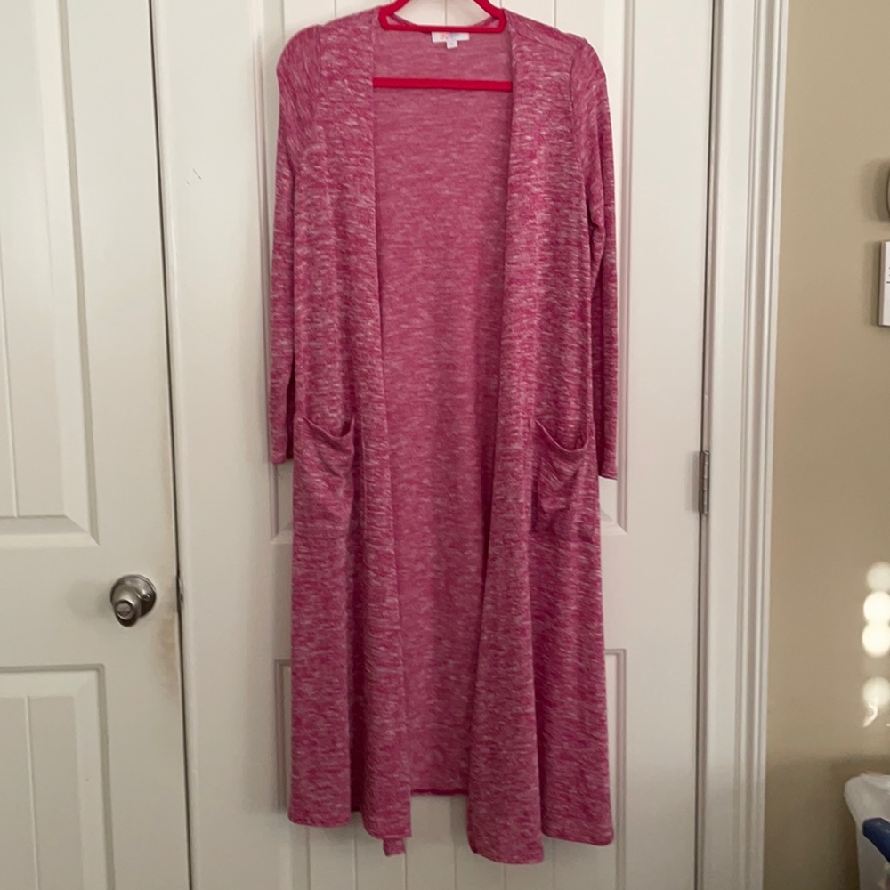 Lularoe heathered pink Sarah Size S